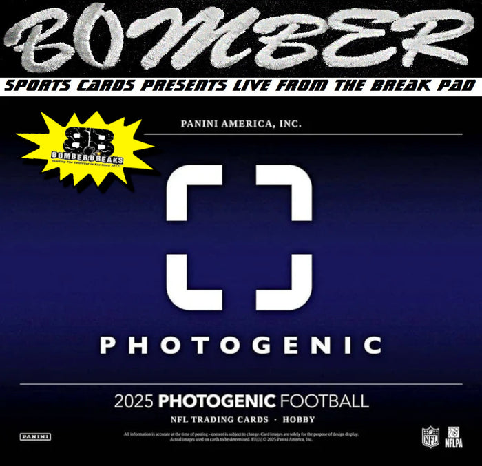 10:50pm ET - 🚨(NOW A FILLER - Giants, Saints, Jaguars In!) - MONDAY - 2025 Panini Photogenic Football Hobby 7 Box Half Case Break - Pick Your Team #1 - Live 4/6/26