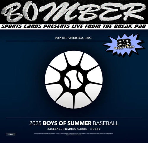 12:00am ET - 🚨(NOW A FILLER) - SUNDAY - 2025 Panini Boys of Summer Baseball 8 Box Case Break - Pick Your Team #5 - Live 9/7/25