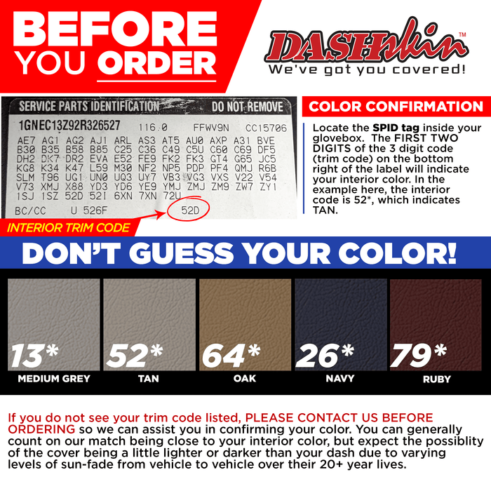 1995-1996 GM Truck Aerosol Colormatched Interior Paint for Vinyl & Plastics (12oz) - DashSkin