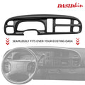 1999-2001 Dodge Ram Molded Gauge Cluster Bezel Cover (Not a Replacement) - DashSkin