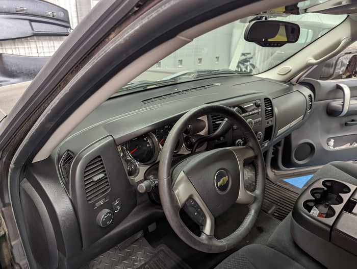 2007–2013 Chevrolet Silverado LS/LT/WT & GMC Sierra SL/SLE/WT One-Piece Dash Cover – Hard Molded Plastic Overlay – Made in the USA - 0713GMT