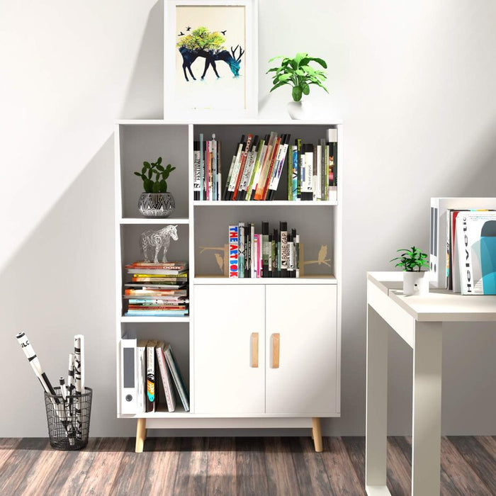 46.8'' H x 31.49'' W Wood Standard Bookcase
