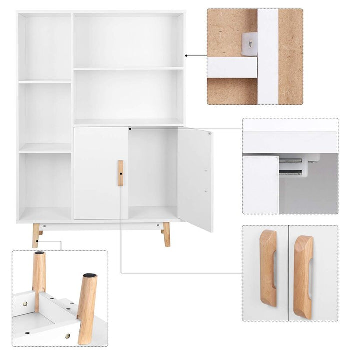 46.8'' H x 31.49'' W Wood Standard Bookcase