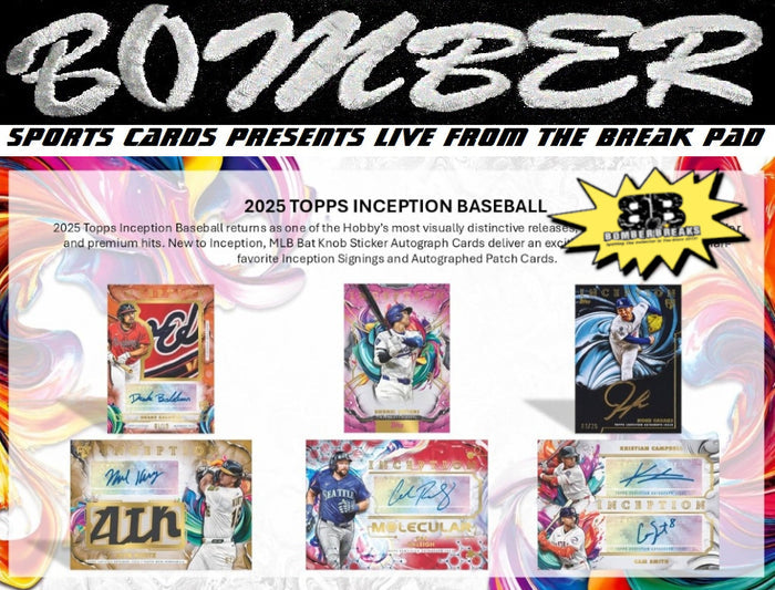 7:40pm ET - 🚨(NOW A FILLER - Yankees, Athletics In!) - WEDNESDAY - 2025 Topps Inception Baseball Hobby 4 Box Half Case Break - Pick Your Team #8 - Live 8/19/26