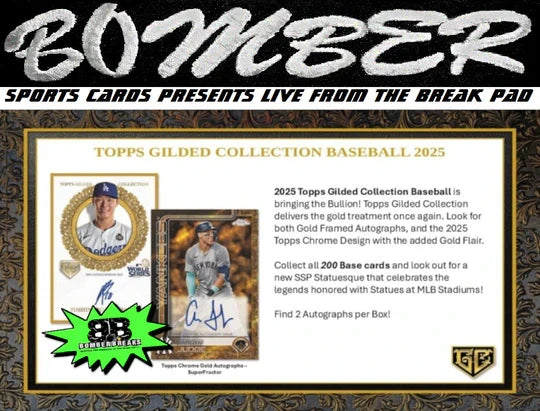 7:50pm ET - 🚨(NOW A FILLER - Nationals, Pirates, Mariners In!) - THURSDAY - 2025 Topps Gilded Collection Baseball Hobby 4 Box Case Break - Pick Your Team #3 - Live 3/12/26