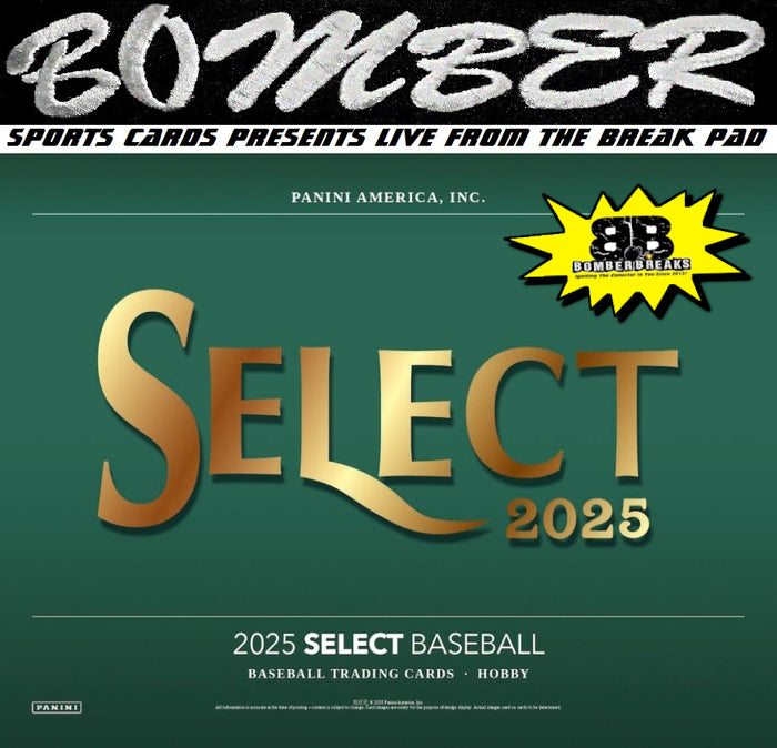 8:45pm ET - 🚨(NOW A FILLER) - SUNDAY - 2025 Panini Select Baseball Hobby 6 Box Half Case Break - Pick Your Team #7 - Live 3/15/26