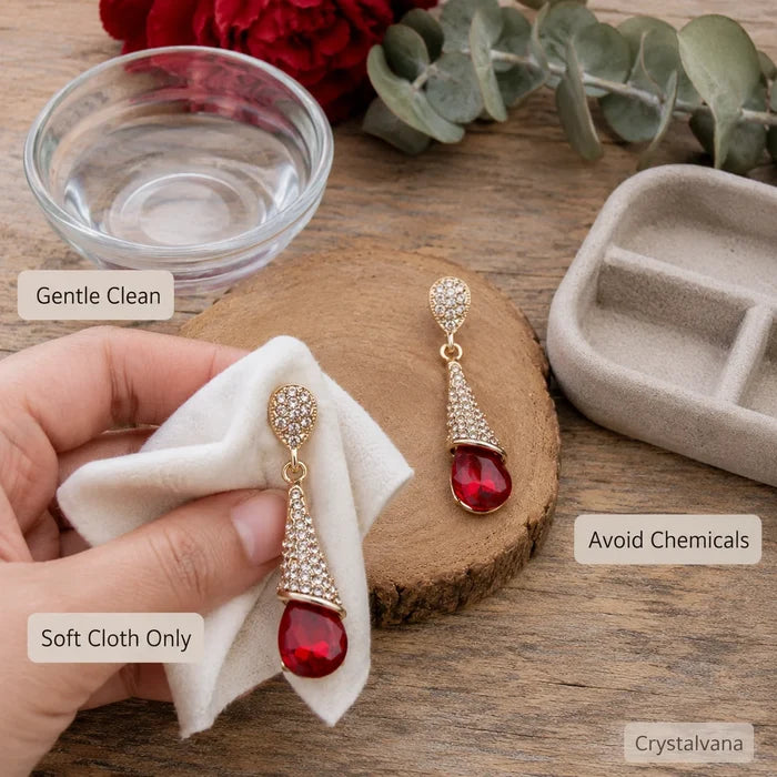 925 Silver Crystal Drop Earrings Healing Dangle Crystalvana 5