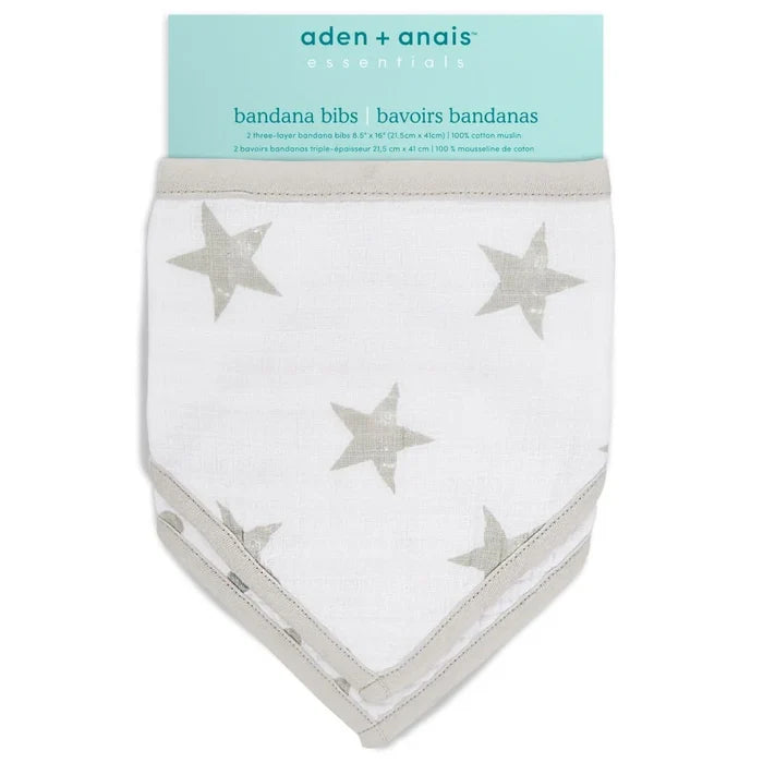 Aden & Anais Essentials Bandana Bibs - Pack of 2