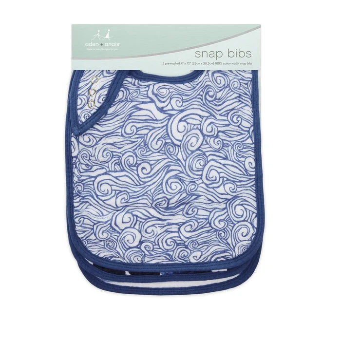 Aden & Anais Snap Bib - Pack of 3