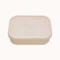Compact silicone bento box with bear design from Ali+Oli in Coco color