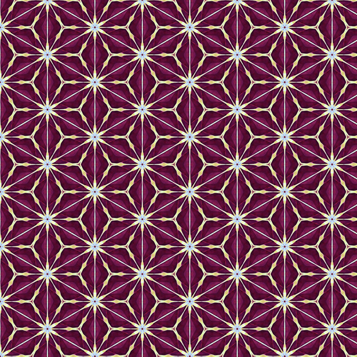 Amaryllis in claret from Kaleidoscope quilting fabric