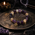 Amethyst Crystal Bracelet for Wealth & Calm - Crystalvana