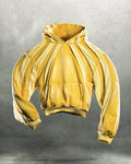 'ARRAY' HEAVY PANELED HOODIE IN LEMONADE