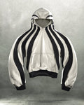 'ARRAY' HEAVY PANELED HOODIE IN ORCA