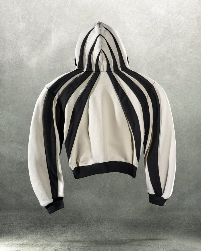 'ARRAY' HEAVY PANELED HOODIE IN ORCA
