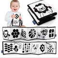 Baby Soft Cloth Book Black & White Tummy Time Toy
