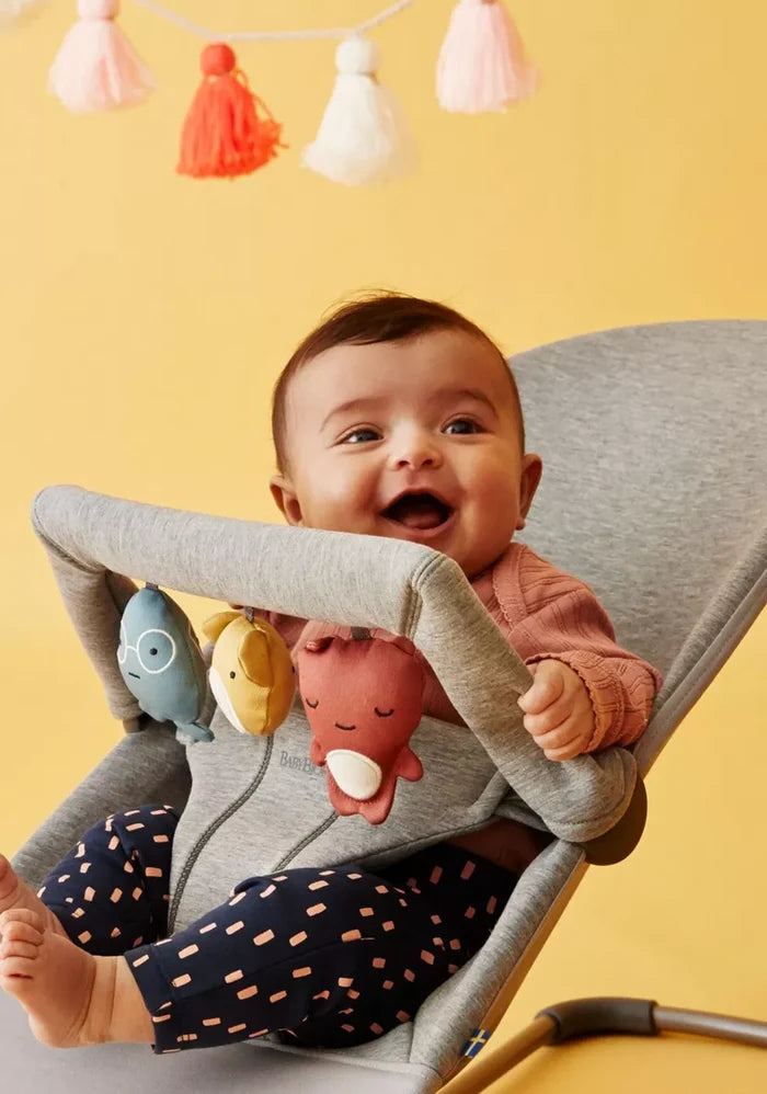 Babybjorn Fabric Seat Bouncer Bliss Cover - 3D Jersey  (Light Grey)