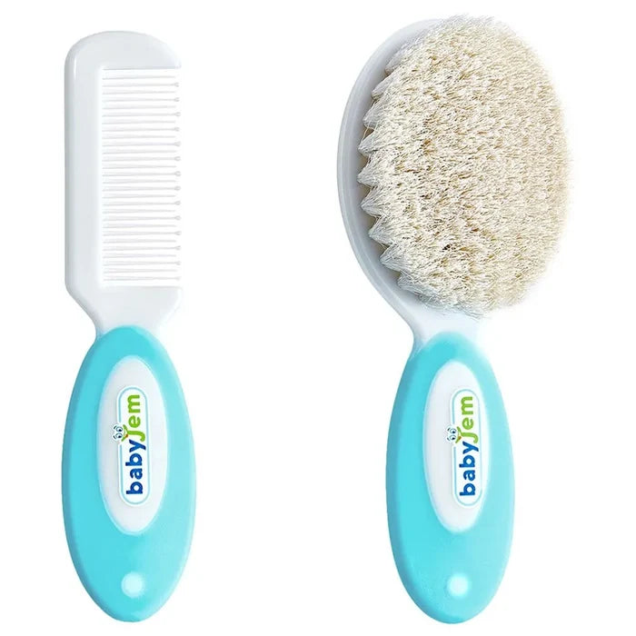 Babyjem Brush Comb Set With Natural Bristle