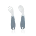 Babyjem Plastic Angled  Fork & Spoon Set (6 Months+)