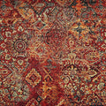 A baroque design printed on tapestry upholstery fabric