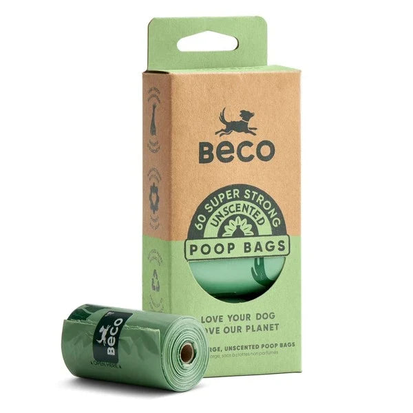 Beco - Unscented Recycled Poop Bags With Handles