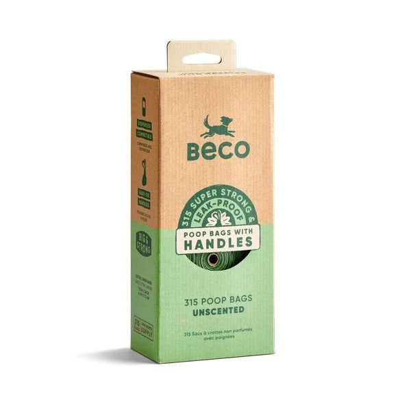 Beco - Unscented Recycled Poop Bags With Handles