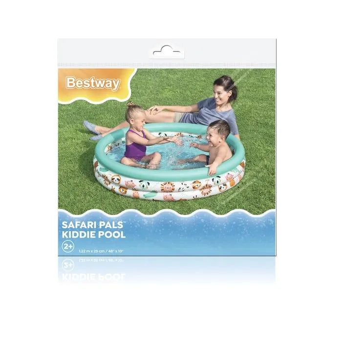 Bestway Safari Pals Kiddie Pool (Φ48" x H10" / Φ1.22m x H25cm)