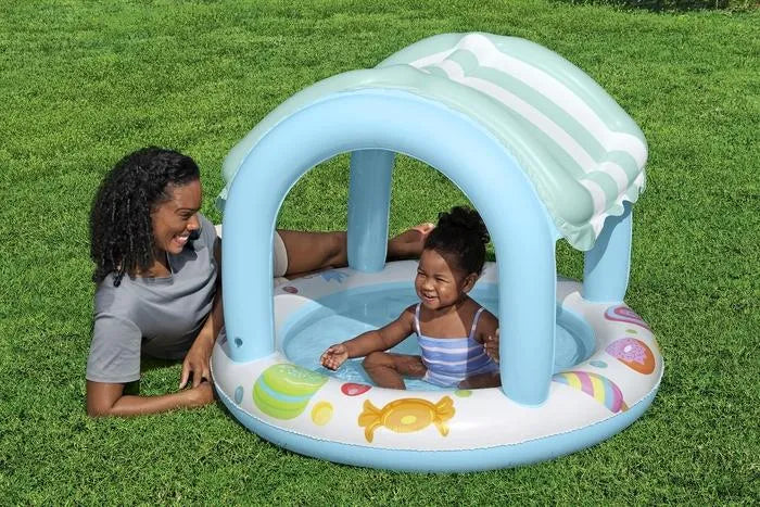 Bestway Sweet Shoppe Shaded Kiddie Pool (41" x H33"/1.04m x H84cm)