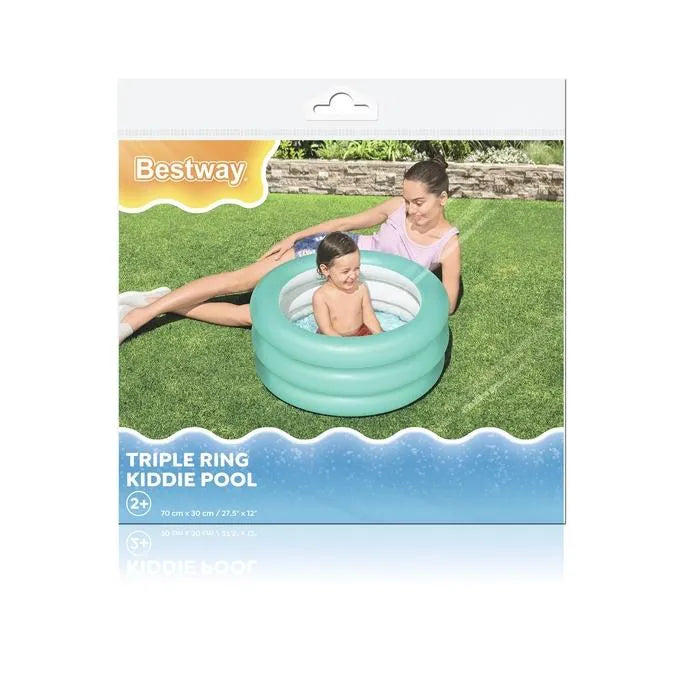 Bestway Triple Ring Kiddie Pool (Φ27.5" x H12"/Φ70cm x H30cm)