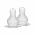 BIBS Baby Bottle Nipple Round Silicone - Pack of 2