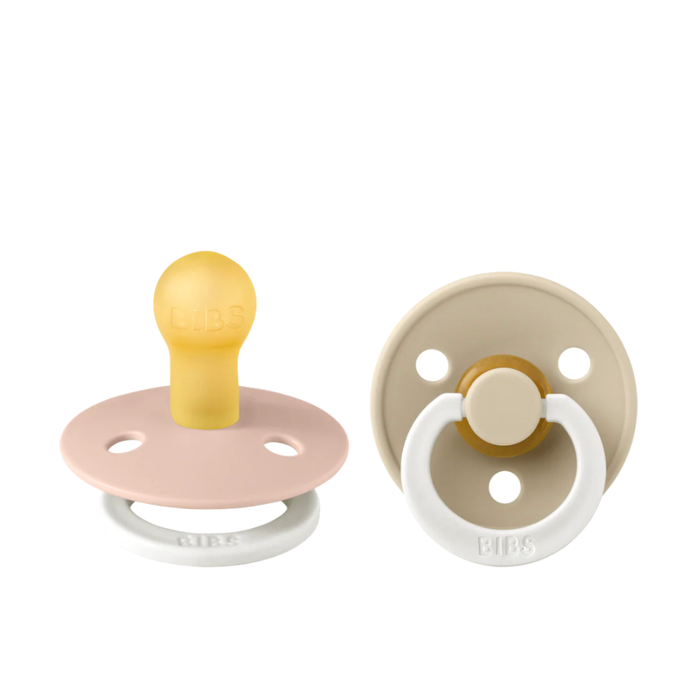 Bibs Colour Glow In The Dark Pacifiers Latex- Size 1 Pack of 2