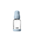 Bibs Glass Bottle Round Latex Slow Flow (120ml)
