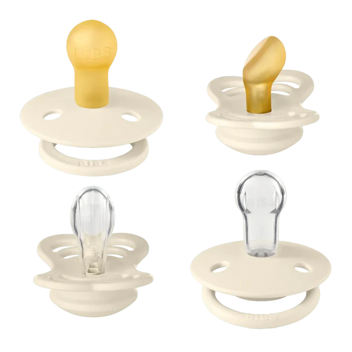 Bibs New Baby Pacifiers Try It Collection - Pack of 4 (Size 1)