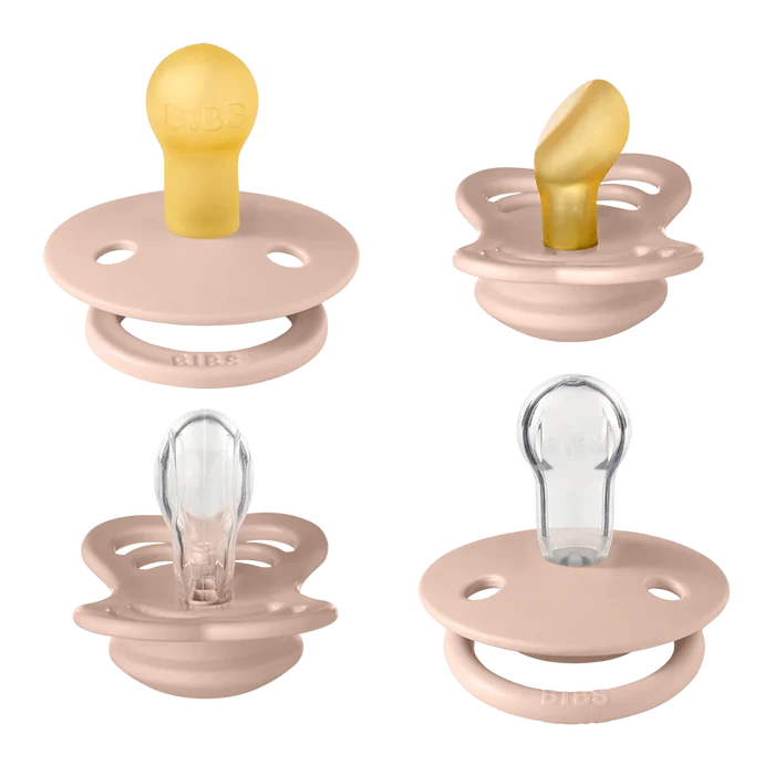 Bibs New Baby Pacifiers Try It Collection - Pack of 4 (Size 1)