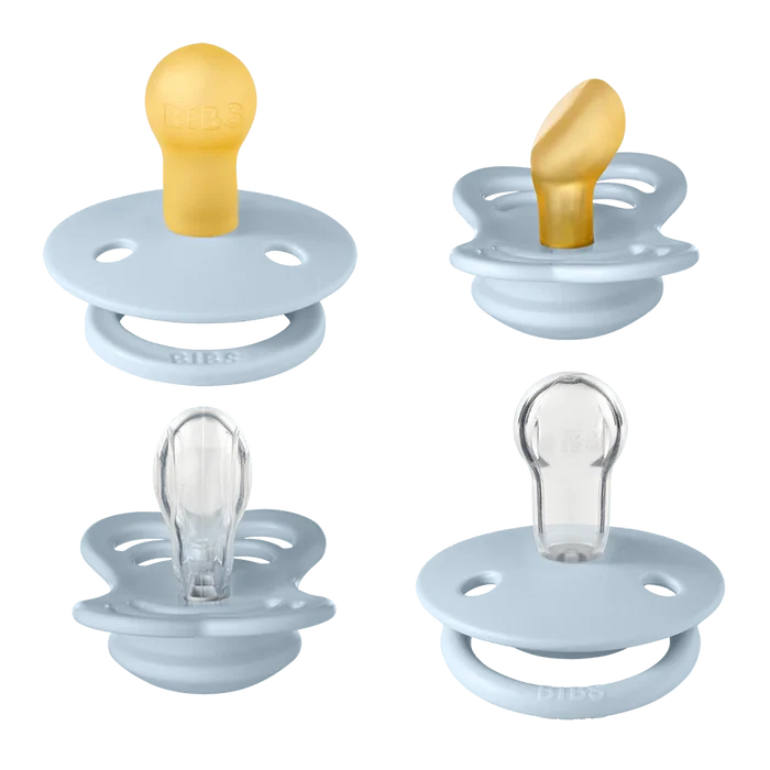 Bibs New Baby Pacifiers Try It Collection - Pack of 4 (Size 1)