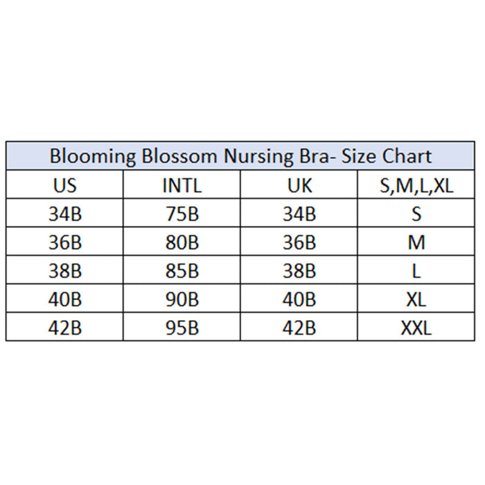 Blooming Blossom Wire Free Nursing Bra (Black)