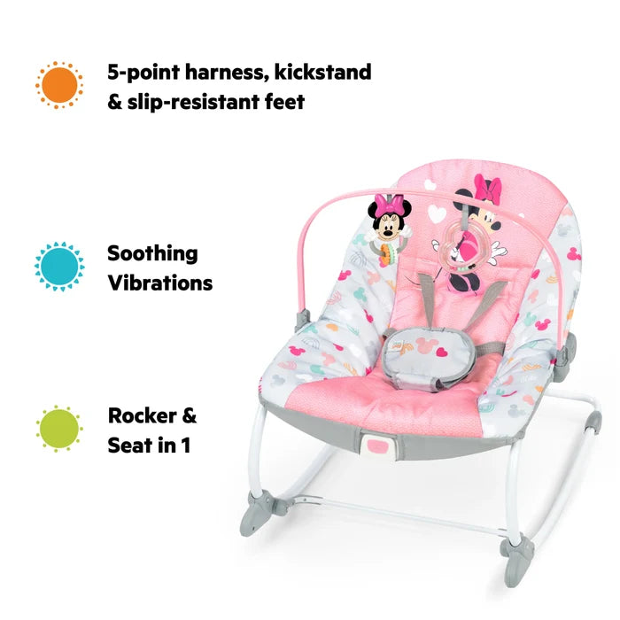 Bright Starts Bright Starts Minnie Mouse Forever Bestiet Infant To Toddler Rocker
