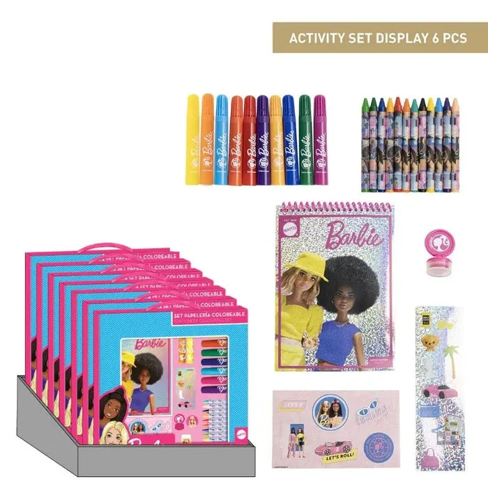 Cerda Barbie Colorable Stationary Set Display