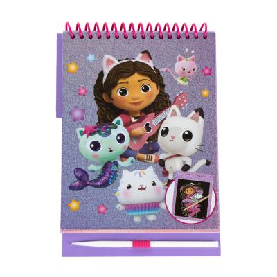 Cerda Gabby's Dollhouse Scratch Book Stationary Set