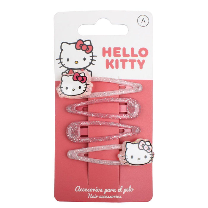 Cerda Hello Kitty Hair Clip Accessories (4 Pcs)