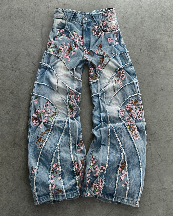 ‘CHERRY BLOSSOM’ DENIM PANTS