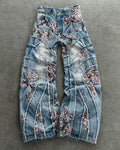‘CHERRY BLOSSOM’ DENIM PANTS