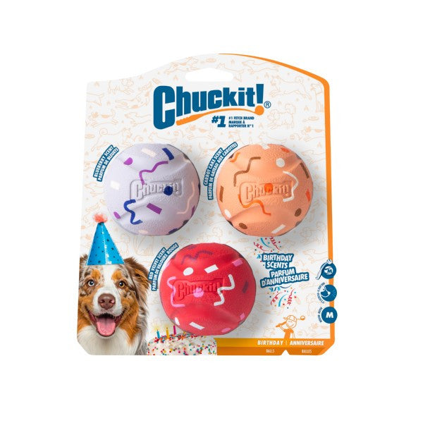 Chuckit! - Birthday Ball Medium (3 Pack)