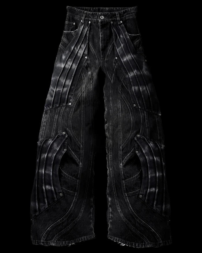 ‘CIRCUIT’ LAYERED DENIM PANTS