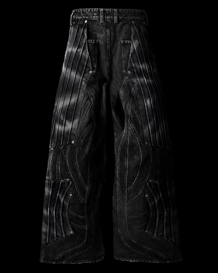 ‘CIRCUIT’ LAYERED DENIM PANTS