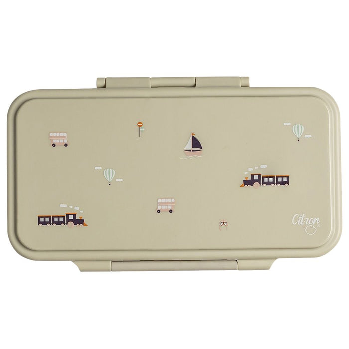Citron Rectangle Lunch Box (Vehicles)