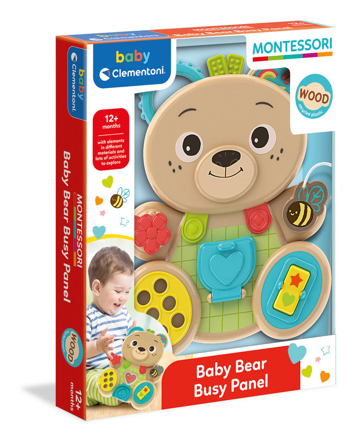 Clementoni Montessori Bear Busy Panel