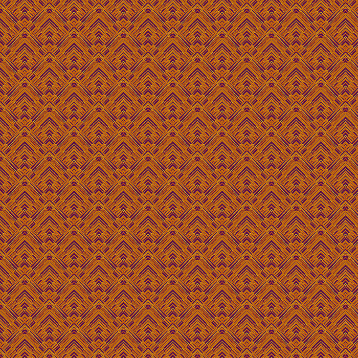 A geometric pattern of corners in a saffron yellow, printed on quilting cotton fabric