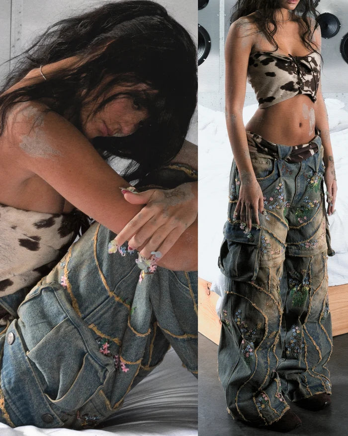 COUNTRYSIDE ‘OVERGROWTH’ CONVERTIBLE DENIM PANTS