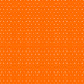 Ditsy hearts on orange cotton fabric
